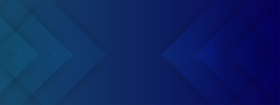 Dark blue professional background featuring symmetrical glowing geometric diamond lines and a central dark space