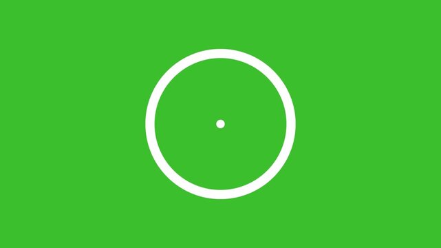 Looping circle burst animation with single to triple rings on transparent background with alpha channel, circle burst line shape, shiny, blast on green screen background, 4k animation background