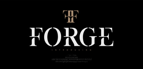 Fototapeta na wymiar Modern luxury beauty font alphabet logo. Typography beautiful fashion elegant classic letters serif italic fonts decorative wedding vintage blossom logos. vector illustration