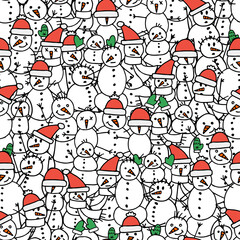 Winter doodle Pattern