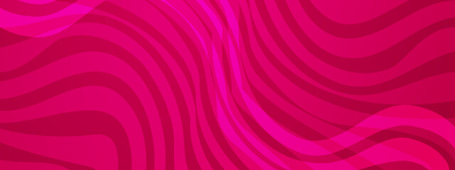 Obraz premium Abstract background with vibrant pink and magenta wavy lines creating a rhythmic motion