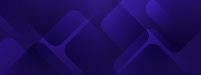 Obraz premium Vibrant purple and violet background with overlapping transparent rounded squares creating depth