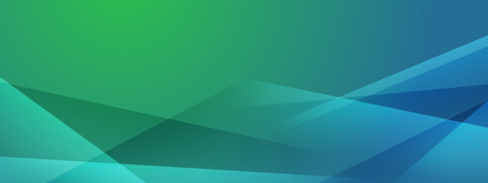 Abstract teal and blue background featuring overlapping sharp angular shapes and soft lighting