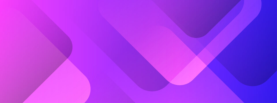 Modern abstract background with overlapping rounded rectangles in purple