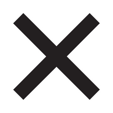 Cancel and Remove Symbol for UI and Web Design
