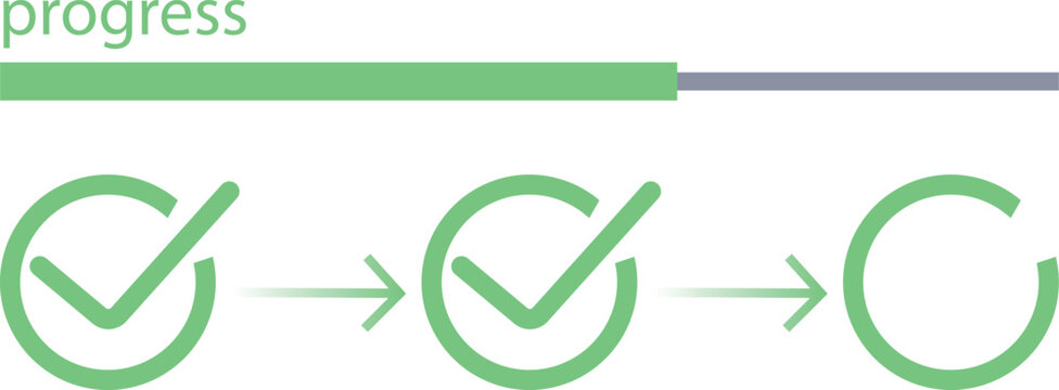Businessman marking checklist with loading progress bar. Concept of task tracking, project development, management workflow, and monitoring ongoing business progress.