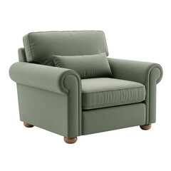 Comfortable green armchair