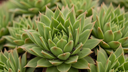 Fototapeta premium Green Succulent Plants