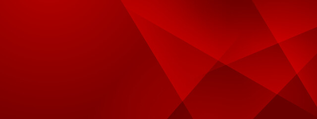 Modern red background with overlapping translucent geometric shapes and sharp lines