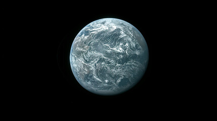 Earth From Space - High-Resolution Image Showing Planet's Blue Ocean and White Clouds