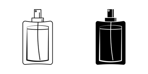 Perfume set simple icon on white background