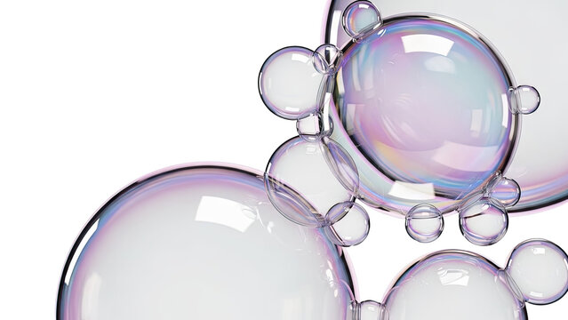 Iridescent Soap Bubbles Macro - Powered by Adobe