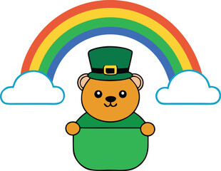 St. patrick's day bear