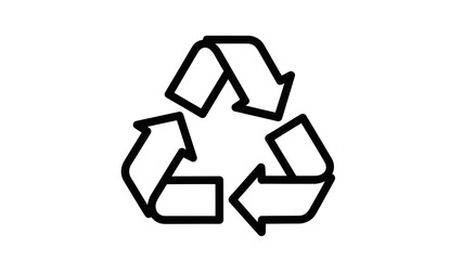 Obraz premium Recycling symbol representing sustainability and environment