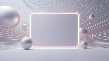 Unique Futuristic NFT Digital Art with Abstract Shapes and Neon Colors