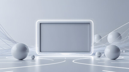 Unique Futuristic NFT Digital Art with Abstract Shapes and Neon Colors