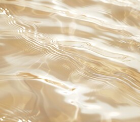 Obraz premium Abstract Aquatic Reflections: A mesmerizing display of light and motion dances across the surface of water, creating an ethereal panorama of shimmering ripples and fluid textures.