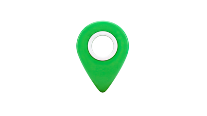 Green 3D Map Pin Icon