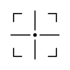 cross hair icon vector design templates