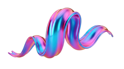 Iridescent Swirl Abstract