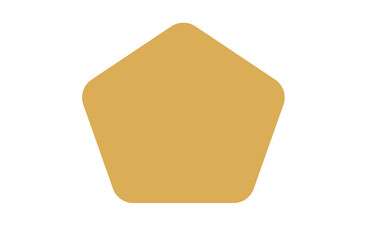 Abstract shape isolated on white background