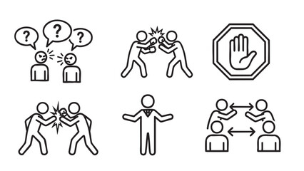 Fototapeta premium Vector illustrations of human interactions and communication concepts