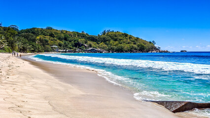 Fototapeta premium Takamaka beach, Mahe, Republic of Seychelles.