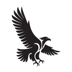 Obraz premium flying eagle symbol logo design