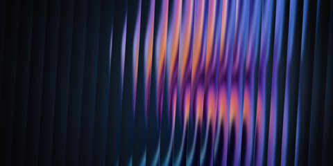 Colorful Glass Fractal Pattern With Flowing Lines and Shapes