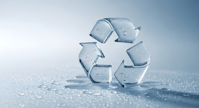 Water Recycle Symbol Indicates Resource Conservation And Environmental Responsibility