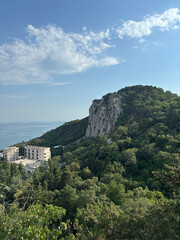 Fototapeta premium Top view of Oreanda village, Yalta, Crimea.