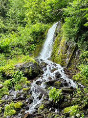 Waterfall in the mountains of Abkhazia