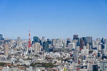 日本東京の都市風景