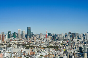 日本東京の都市風景