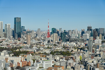 日本東京の都市風景