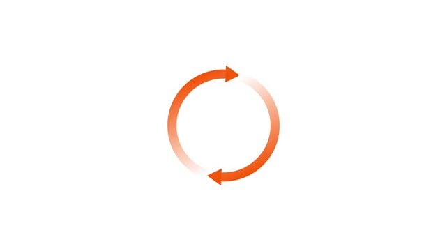 Orange Circular Arrows Loop Cycle Gradient Infographic gradient infographic circular motion arrow loop