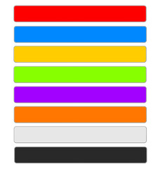 金属プレート　8色セットa