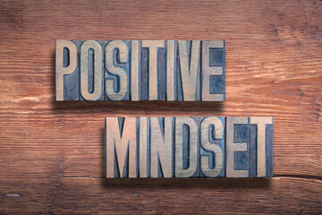 positive mindset wood
