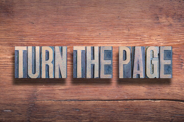 turn the page wood