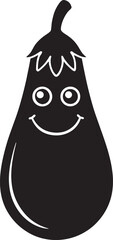 vector illustration of a eggplant