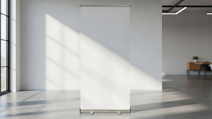 Obraz premium Roll Up Banner Mockup for Trade Show Presentation