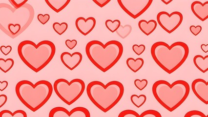 Valentine's day hearts pattern background for lovers and friends
