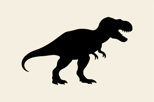 silhouette of a tirex