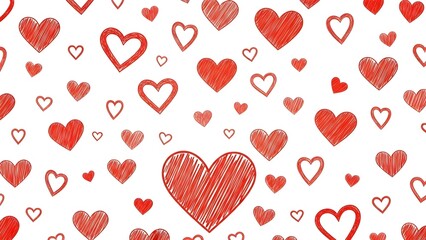 Valentine's day hearts pattern background for lovers and friends