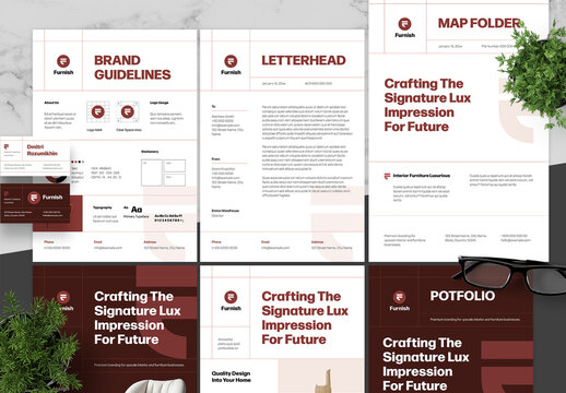 Red And Black Brand Guidelines Interior Furniture Luxurious