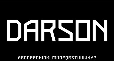 Obraz premium DARSON GEOMETRIC FUTURISTIC SPORTY FONT SCI-FICTION