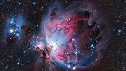 Cosmic nebula color detail