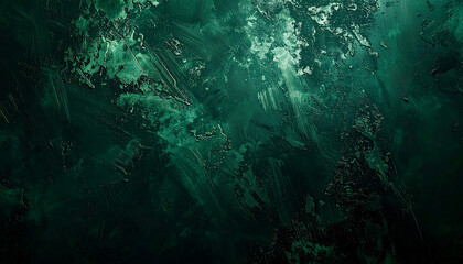 Dark green and black abstract background with grainy texture, deep rich tones, dramatic mood