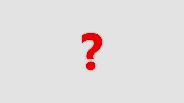 Red Question Mark Symbol on Light Gray Background Inquiry Concept inquiry symbol query uncertainty sign