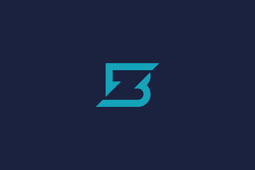 letter zb or bz logo icon design template with vector inspiration logo simple design